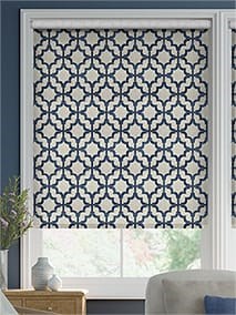 Electric Choices Lattice Navy Blue Roller Blind thumbnail image