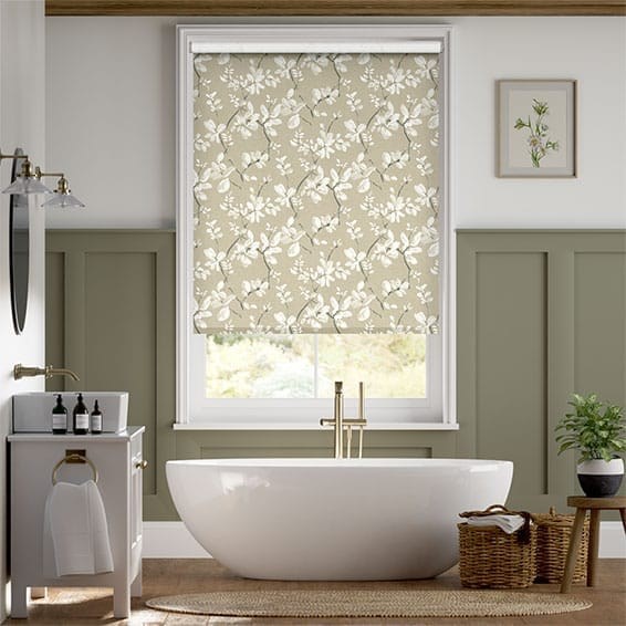 Choices Madelyn Linen Chalk White Roller Blind