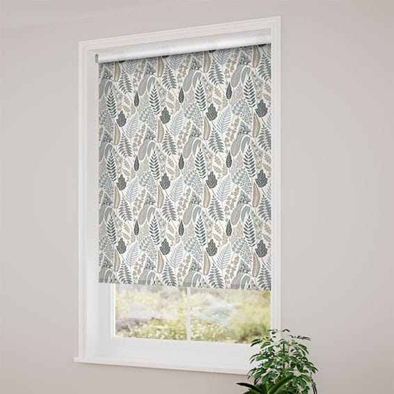 Choices Scandi Ferns Linen Thunder Roller Blind | Blinds Online™