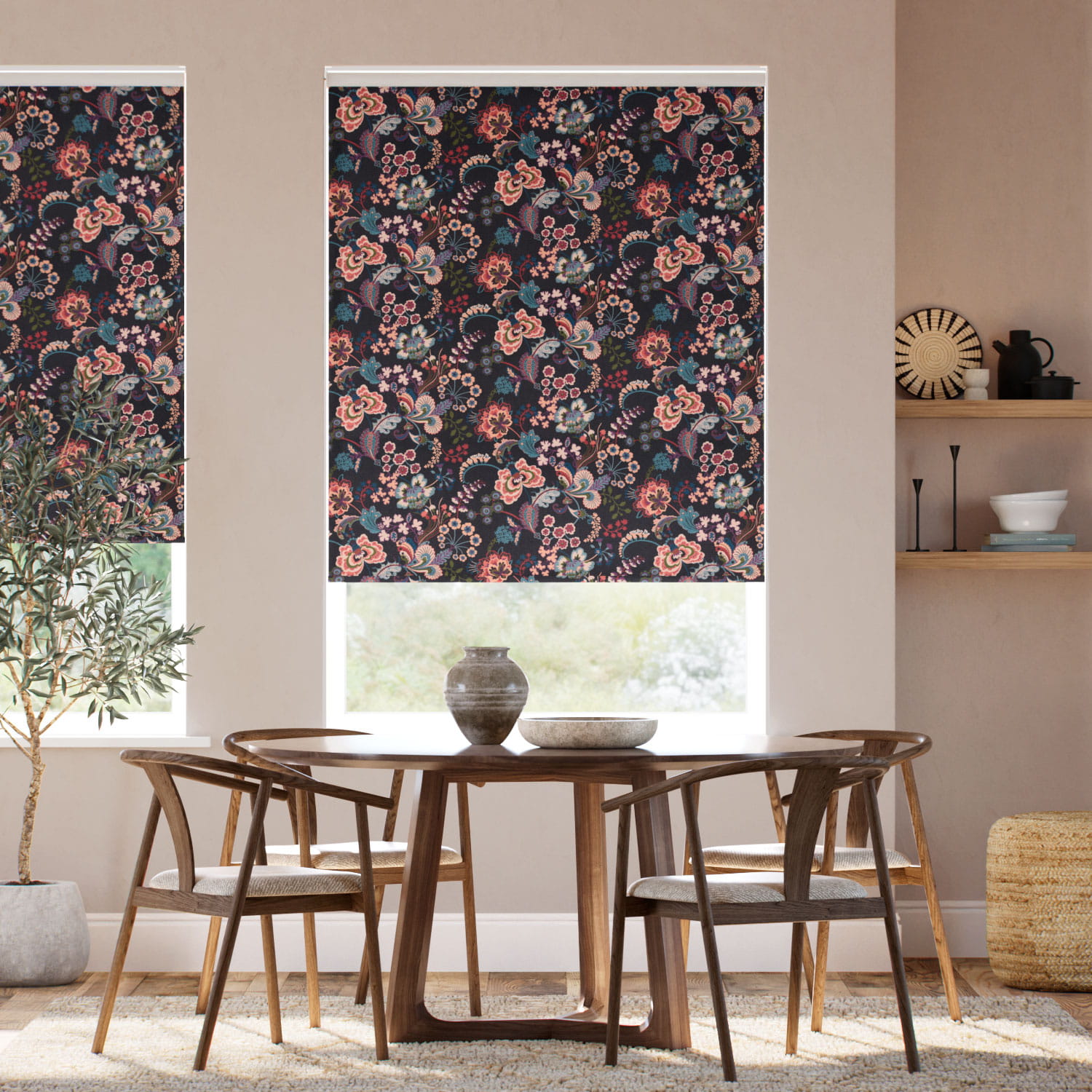 Twist2Fit Symphony Hickory Roller Blind