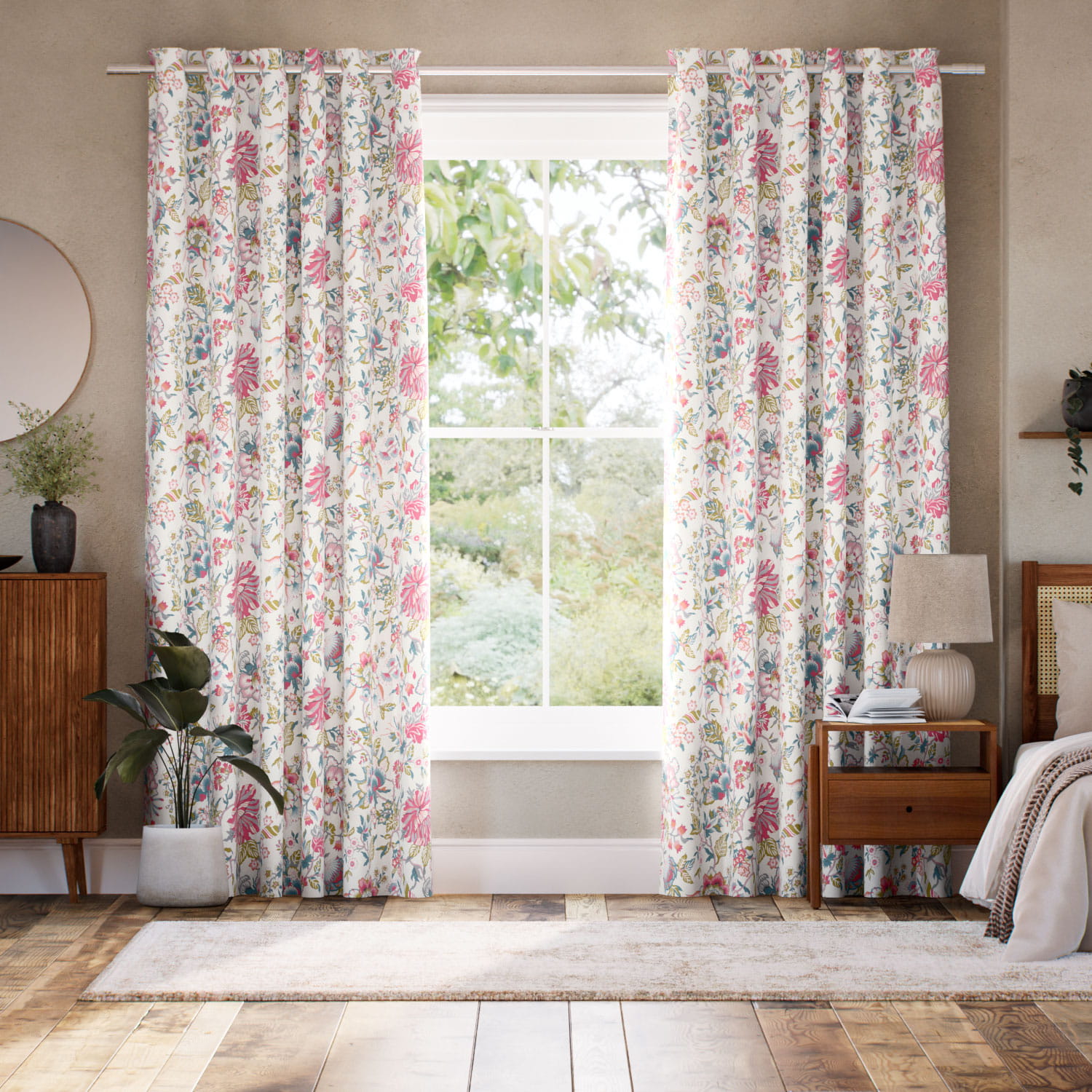 Christelle Carmine Rose Curtains