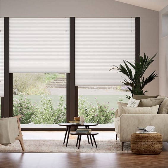 Click2Fit Thermal DuoShade-Max Cotton White Duo Blind