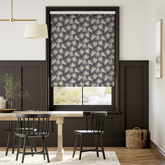 Cordyline Star Graphite Roller Blind