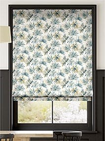 Cordyline Star Teal Roman Blind thumbnail image