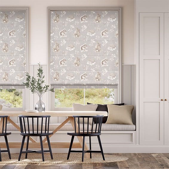 Country Fauna Pebble Roman Blind