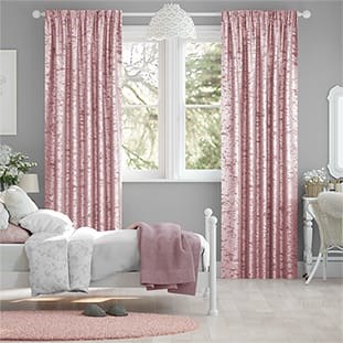 Crushed Velvet Rose Quartz Curtains thumbnail image