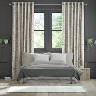 Crushed Velvet Warm Silver Curtains thumbnail image