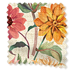 Dahlia and Chrysanthemum Yellow Roman Blind swatch image