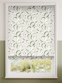 Electric Dancing Tulip Cream Roman Blind thumbnail image