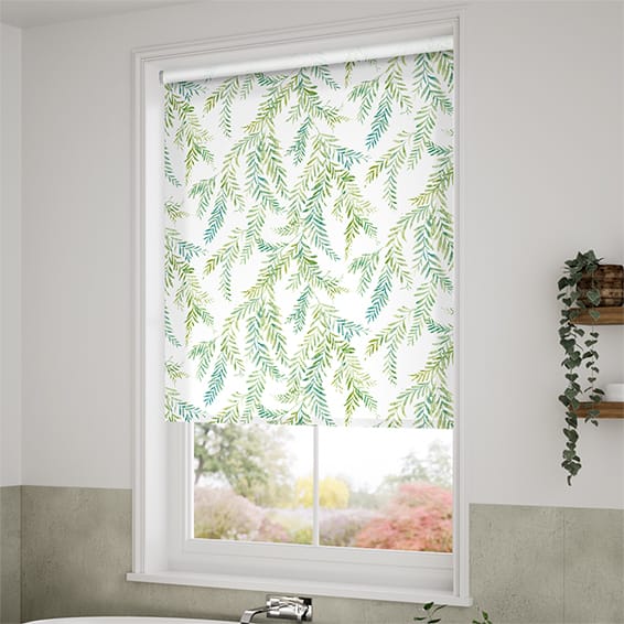 Dappled Ferns Leaf Green Roller Blind | Blinds Online™