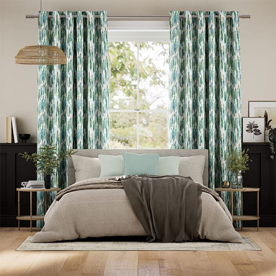 Dash Teal Curtains