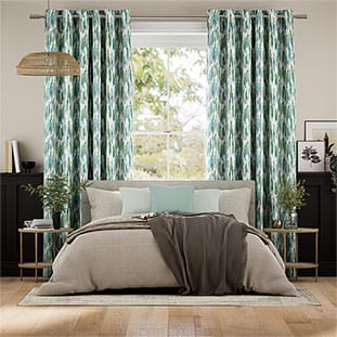 Dash Teal Curtains thumbnail image