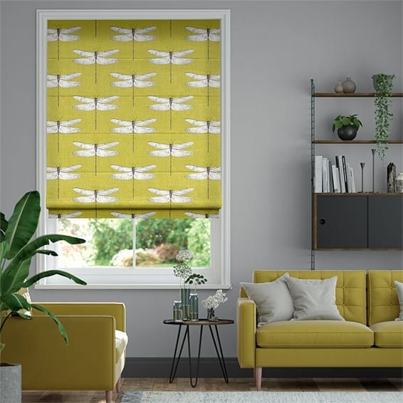 Demoiselle Ochre Roman Blind