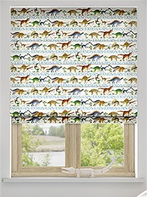 Dinosaurs Cream Roman Blind thumbnail image