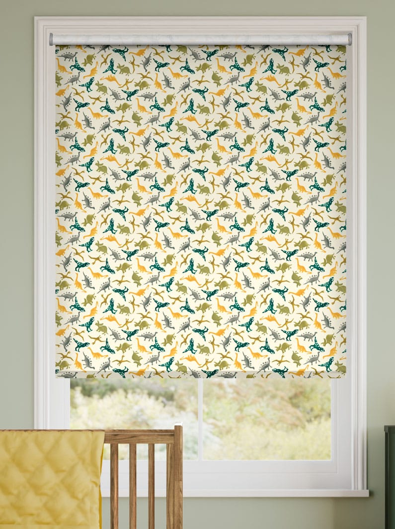 Dinosaurs Green Roller Blind thumbnail image