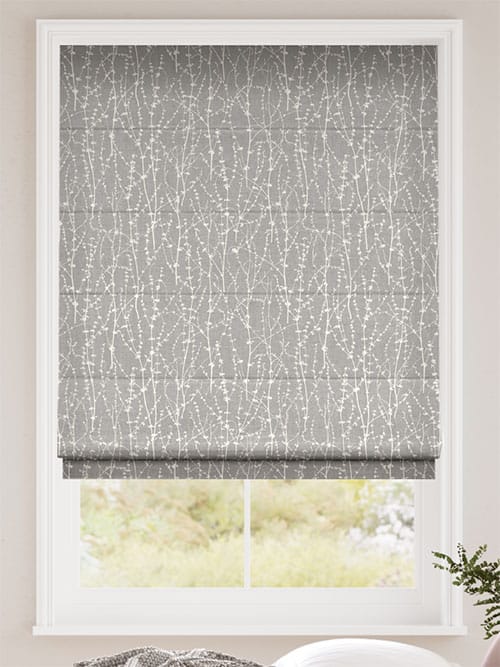 Dockleaf Dove Grey Roman Blind thumbnail image