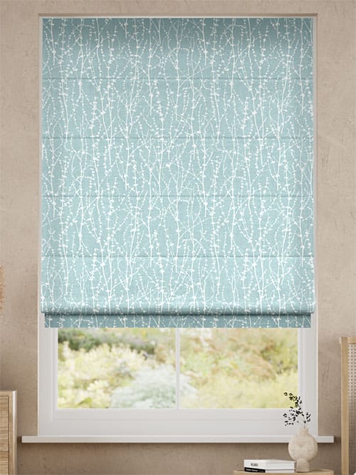 Dockleaf Sky Blue Roman Blind thumbnail image