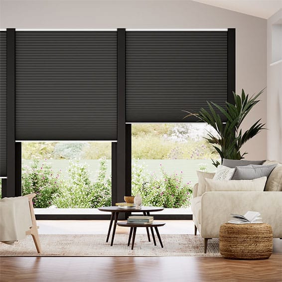 Double ThermalShade Cordless Midnight Pleated Blind