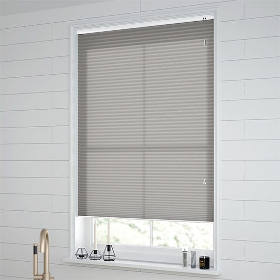 Thermal DuoLight Gainsboro Grey Pleated Blind | Blinds Online™