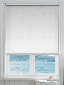 Express Twist2Fit Blockout Crystal White Easy Fit Roller Blind thumbnail image