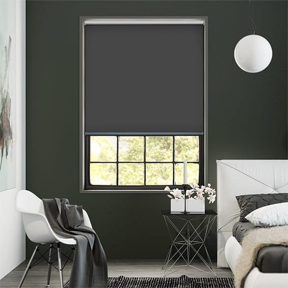 Twist2Fit Eclipse Blockout Iron Grey Roller Blind