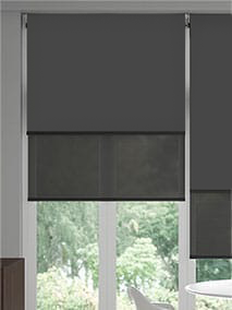 Double Roller Eclipse Iron Grey Double Roller Blind thumbnail image