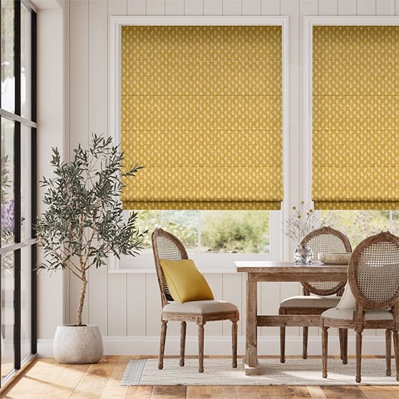 Eleanor Mustard Roman Blind