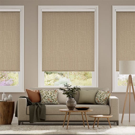 Electric Choices Cavendish Oatmeal Roller Blind