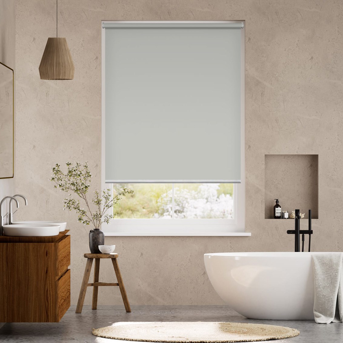 Electric Express Sofia Blockout Light Grey Roller Blind