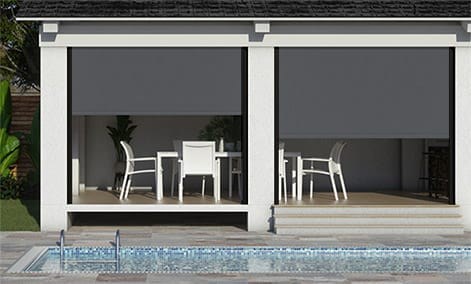 Electric Shade IT Caviar Outdoor Patio Blind thumbnail image