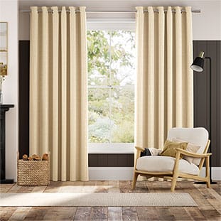 Ella Stripe Honey Curtains thumbnail image