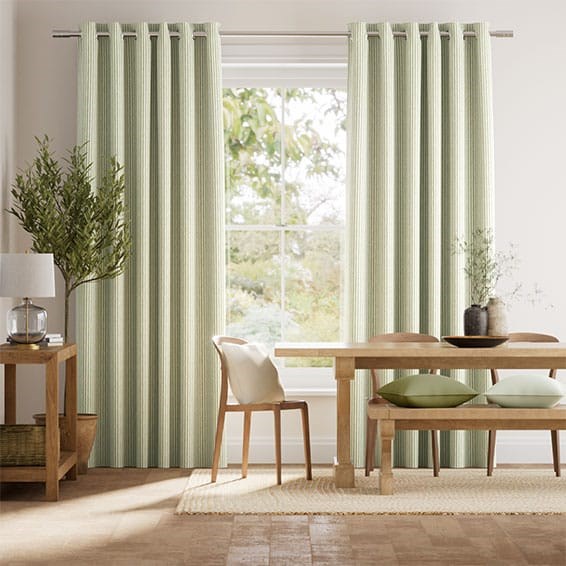 Ella Stripe Pistachio Curtains