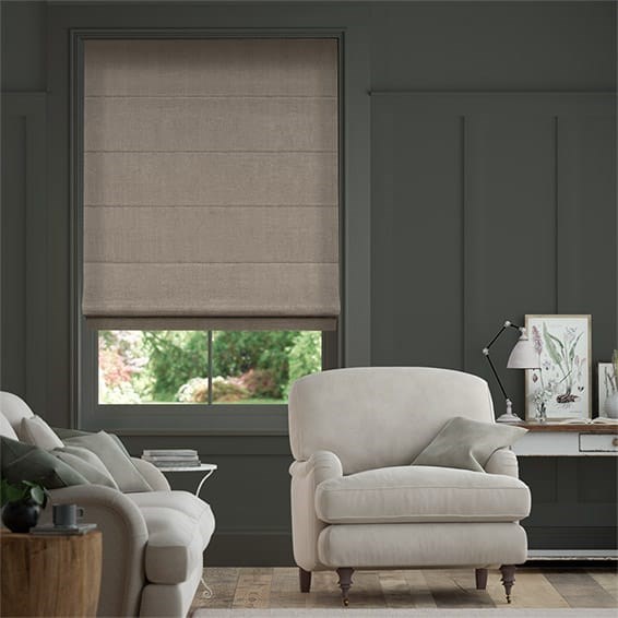 Elodie Antique Grey Roman Blind