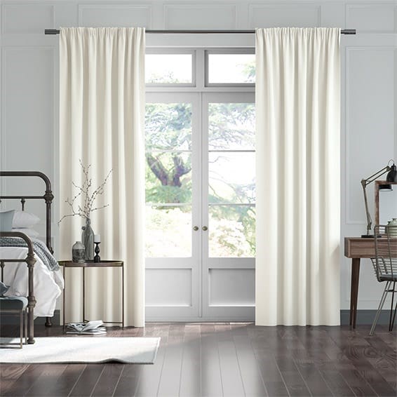 Elodie Classic White Curtains Curtains