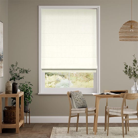 Elodie Classic White Roman Blind