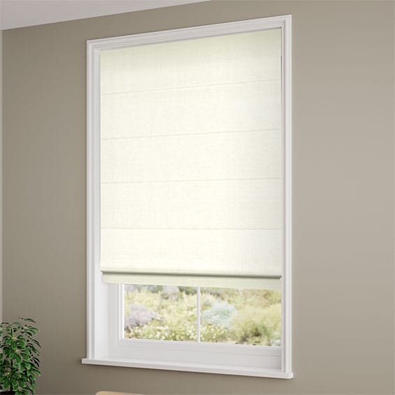 Elodie Classic White Roman Blind 