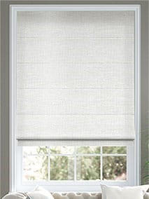 Emperor Faux Silk Snow Roman Blind thumbnail image