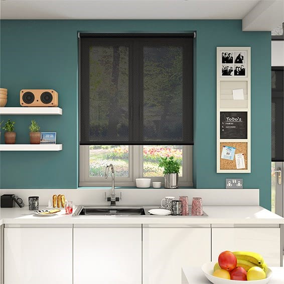 Oracle Black Sunscreen Roller Blind