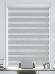 Electric Zebra Dimout Silver Enjoy Roller Blind thumbnail image