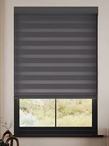 Electric Zebra Dimout Gunmetal Grey Enjoy Roller Blind thumbnail image