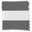 Electric Zebra Dimout Gunmetal Grey Enjoy Roller Blind swatch image