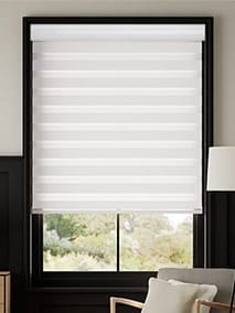 Electric Zebra Dimout Ice White Enjoy Roller Blind thumbnail image