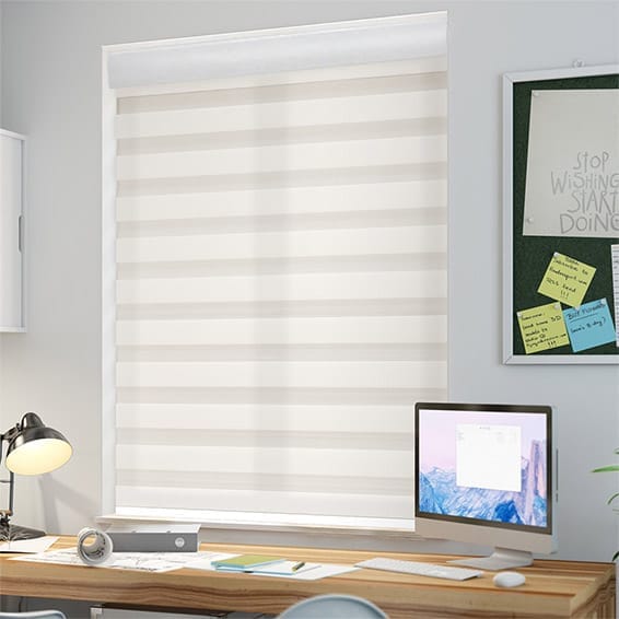 Enjoy Luxe Cream Zebra Roller Blind | Blinds Online™