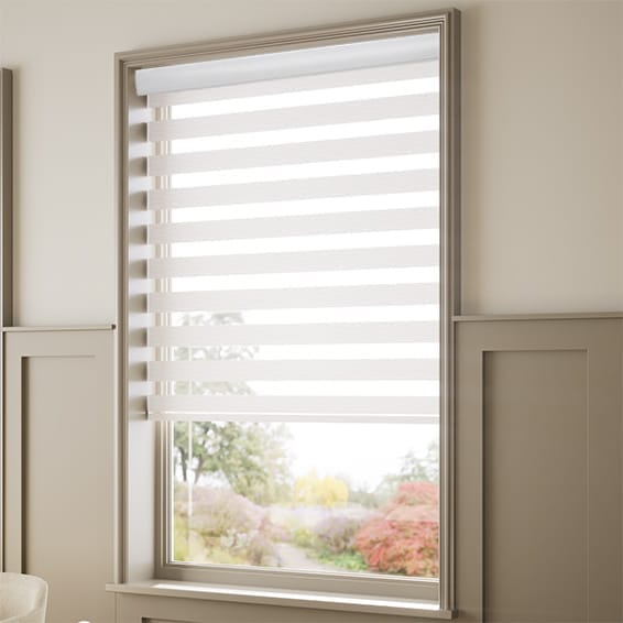 Enjoy Luxe Titanium White Zebra Roller Blind | Blinds Online™