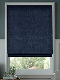 Eternity Linen Twilight Blue Roman Blind thumbnail image