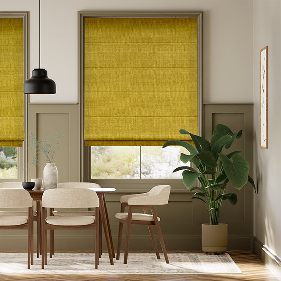 Etta Mustard Roman Blind