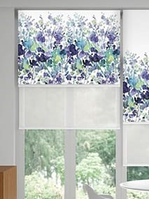 Double Roller Fairhaven Indigo Blossom Double Roller Blind thumbnail image