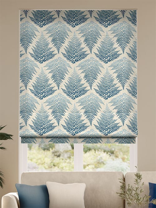 Filix Blue Roman Blind thumbnail image