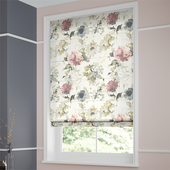 Fleur Antique Blush Roman Blind | Blinds Online™