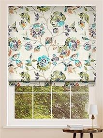 Floral Ink Violet Roman Blind thumbnail image